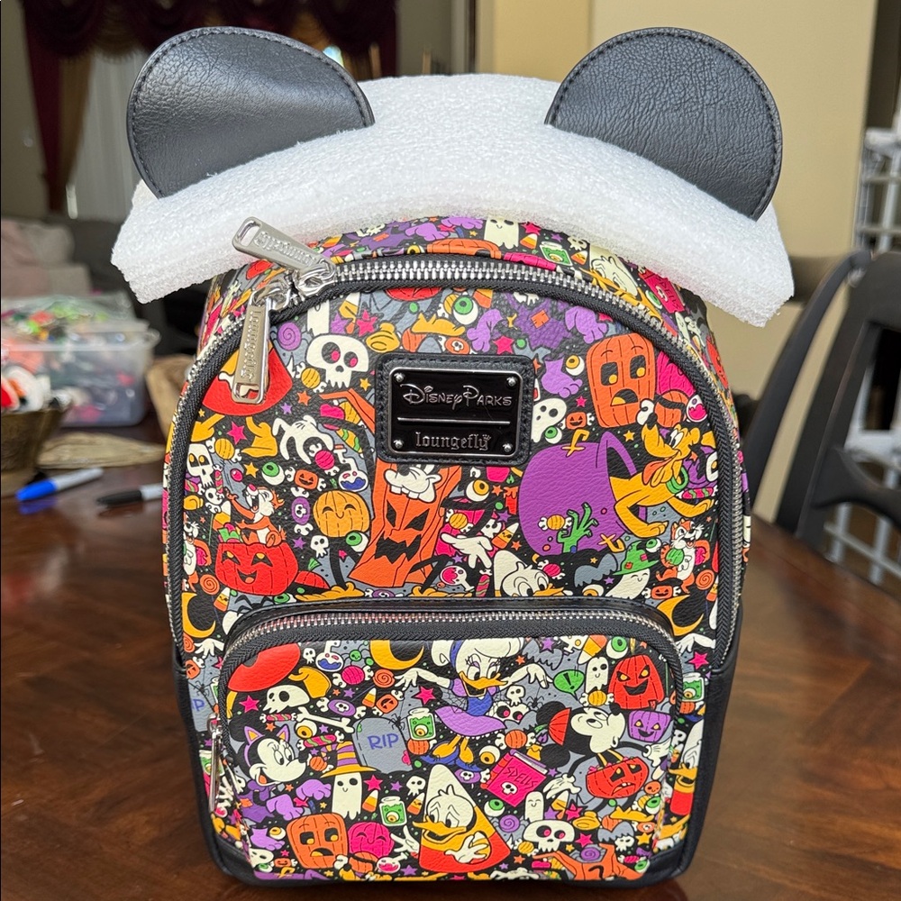 Loungefly Halloween Disney Parks Colorful Backpack